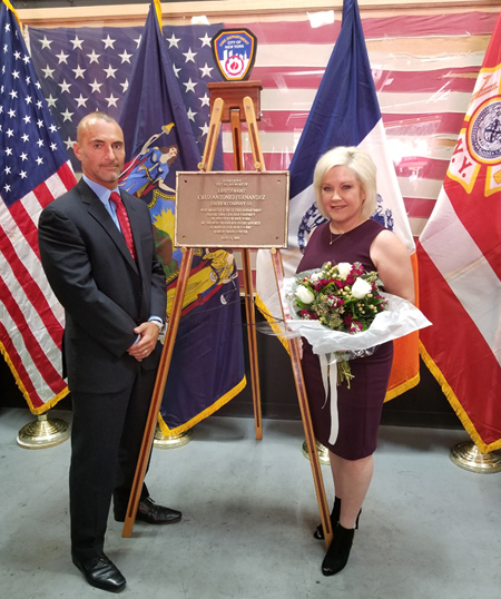 FDNY Lieutenant Cruz Antonio Fernandez honored